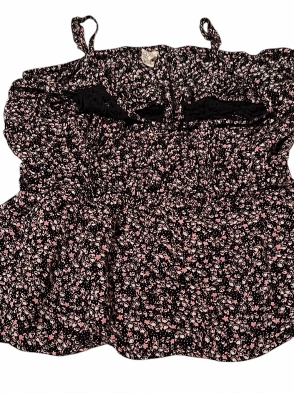 Matter Spunos size medium navy print camisole adjustable lace detail